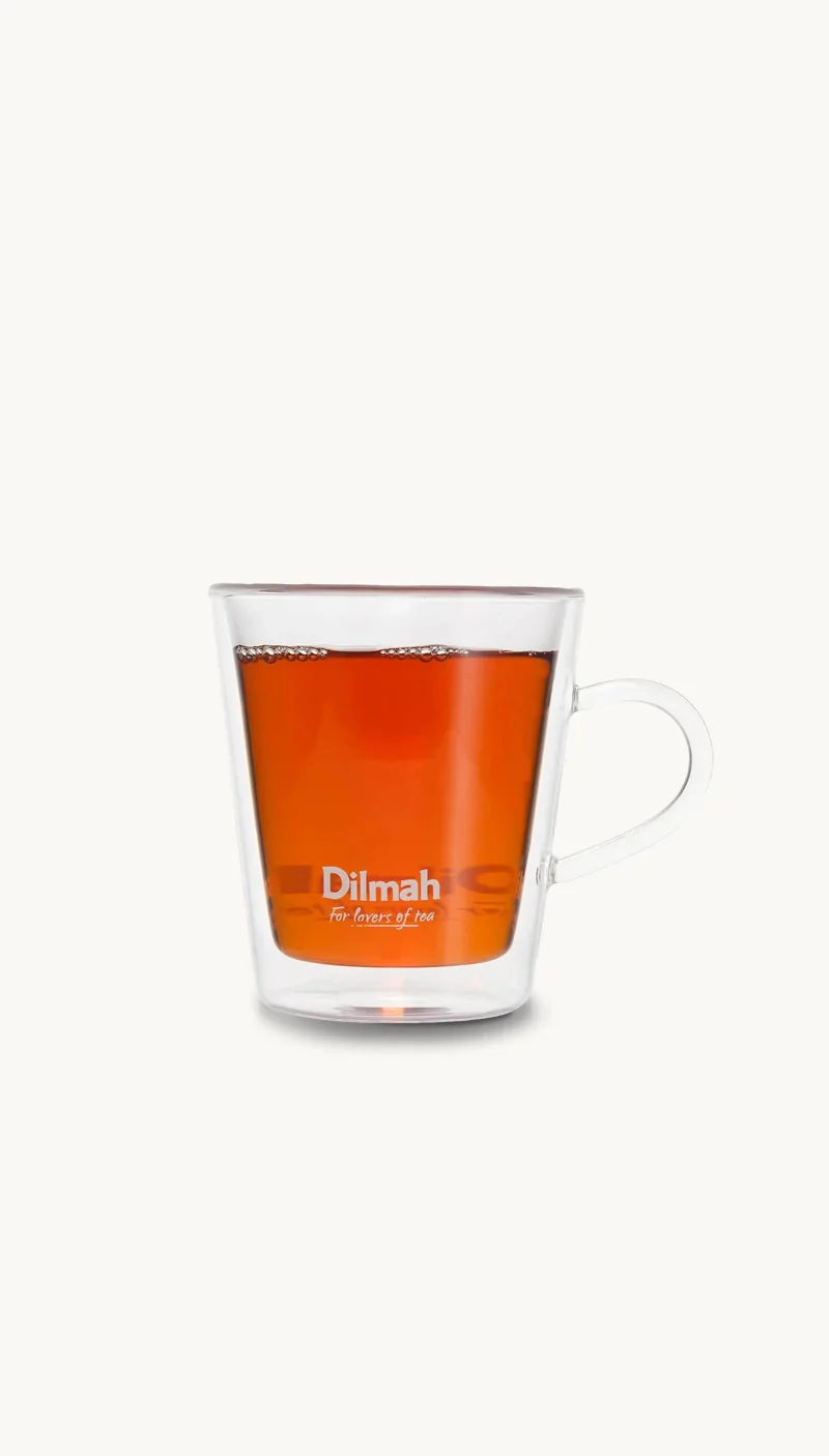 DILMAH DOUBLE WALL GLASS MUG